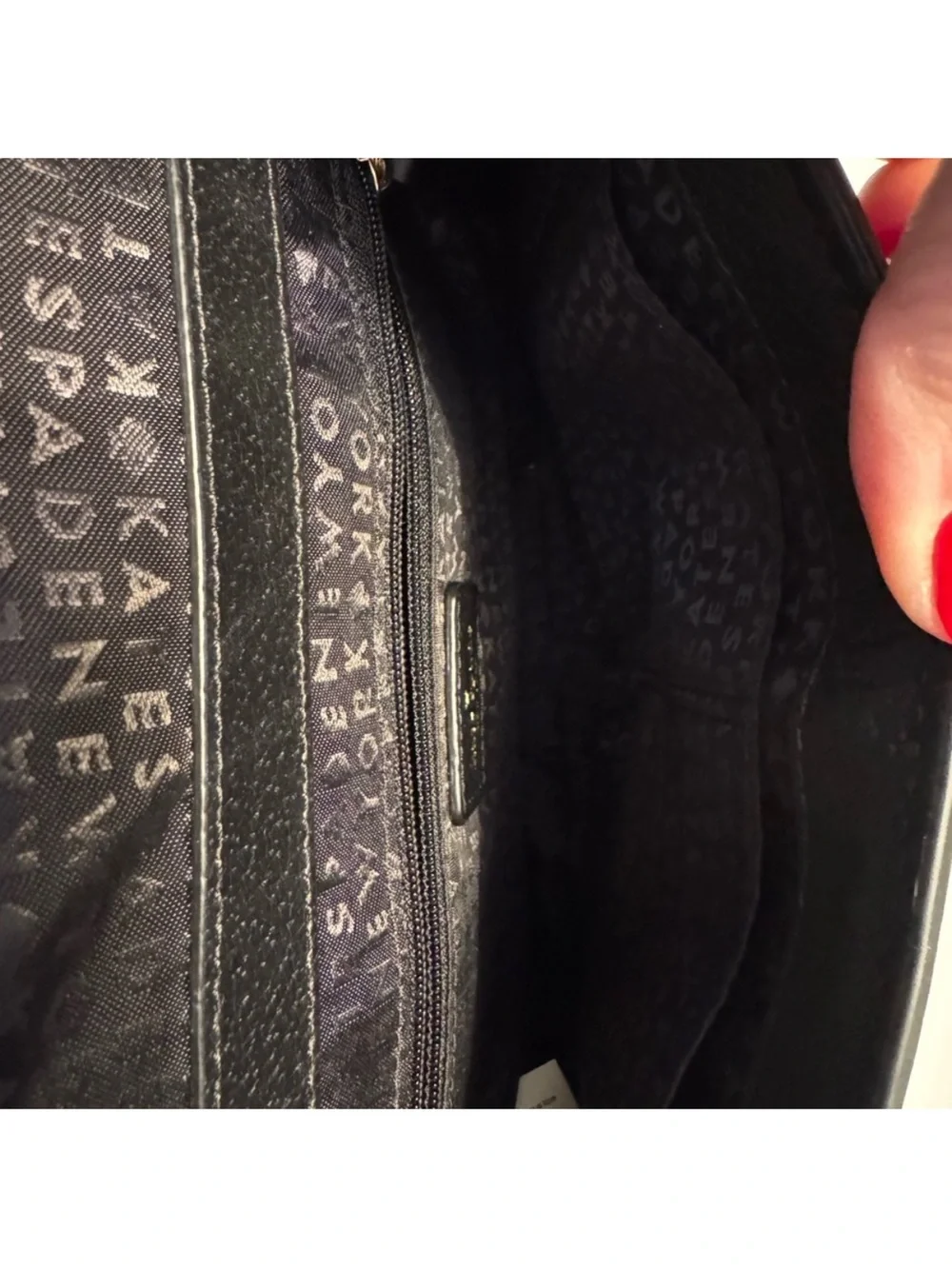 kate spade Black Pebbled Leather Bow Crossbody